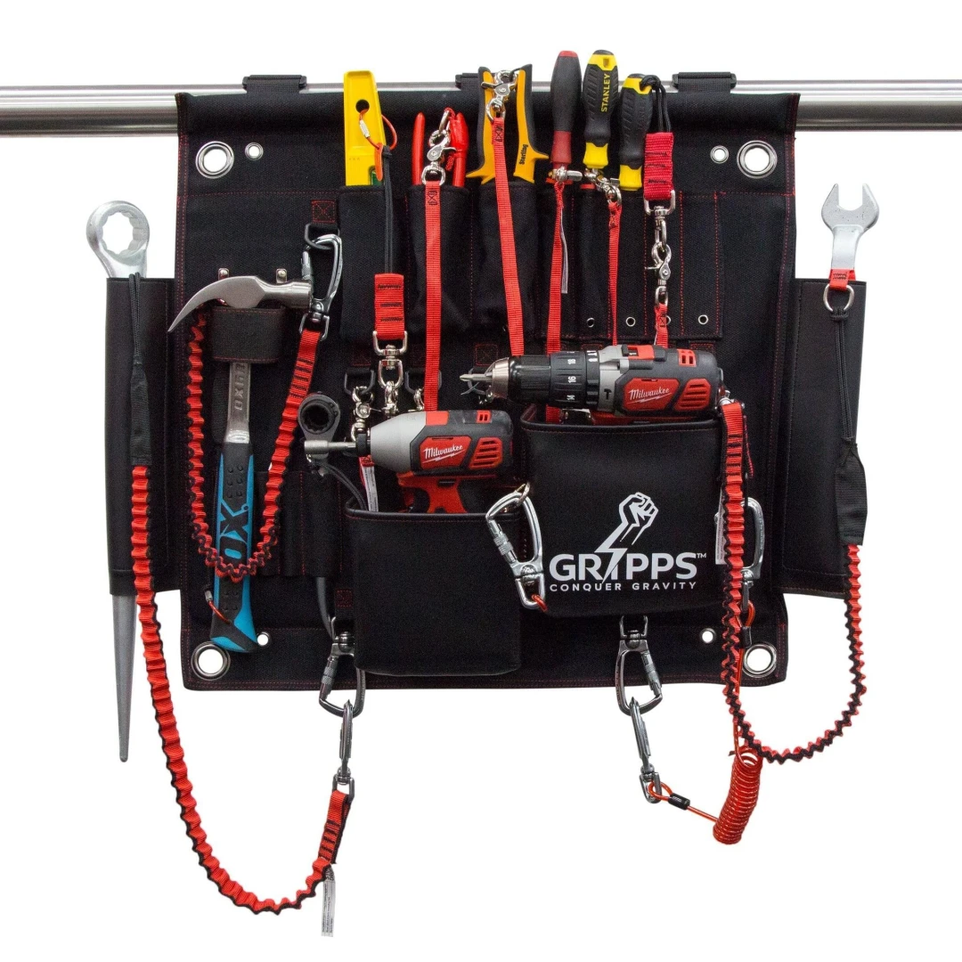 Een houder voor producten aan een reling