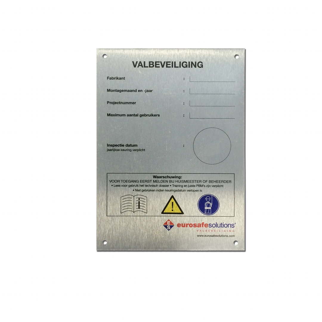 bordje valbeveiliging