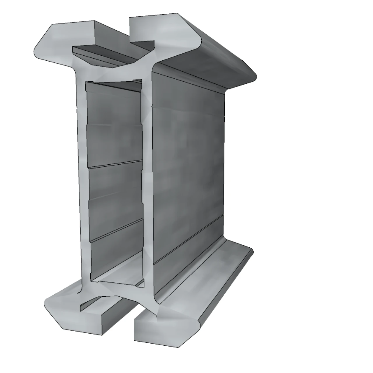3D tekening van SafeAccess rail