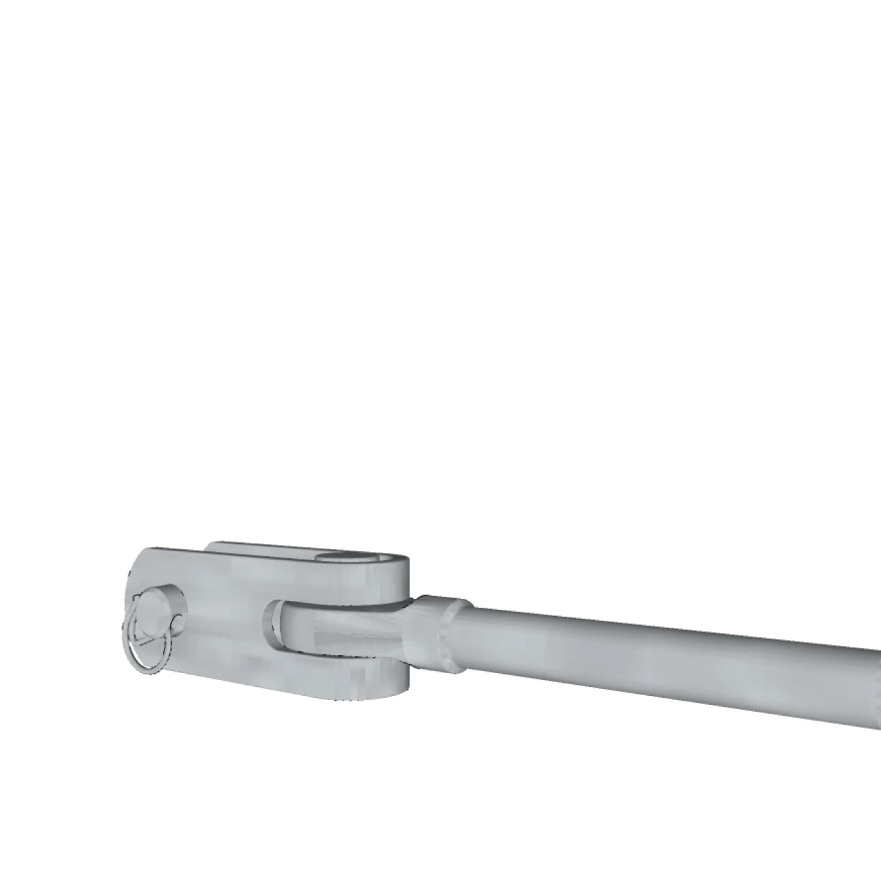 3D tekening van kabel eind stuk