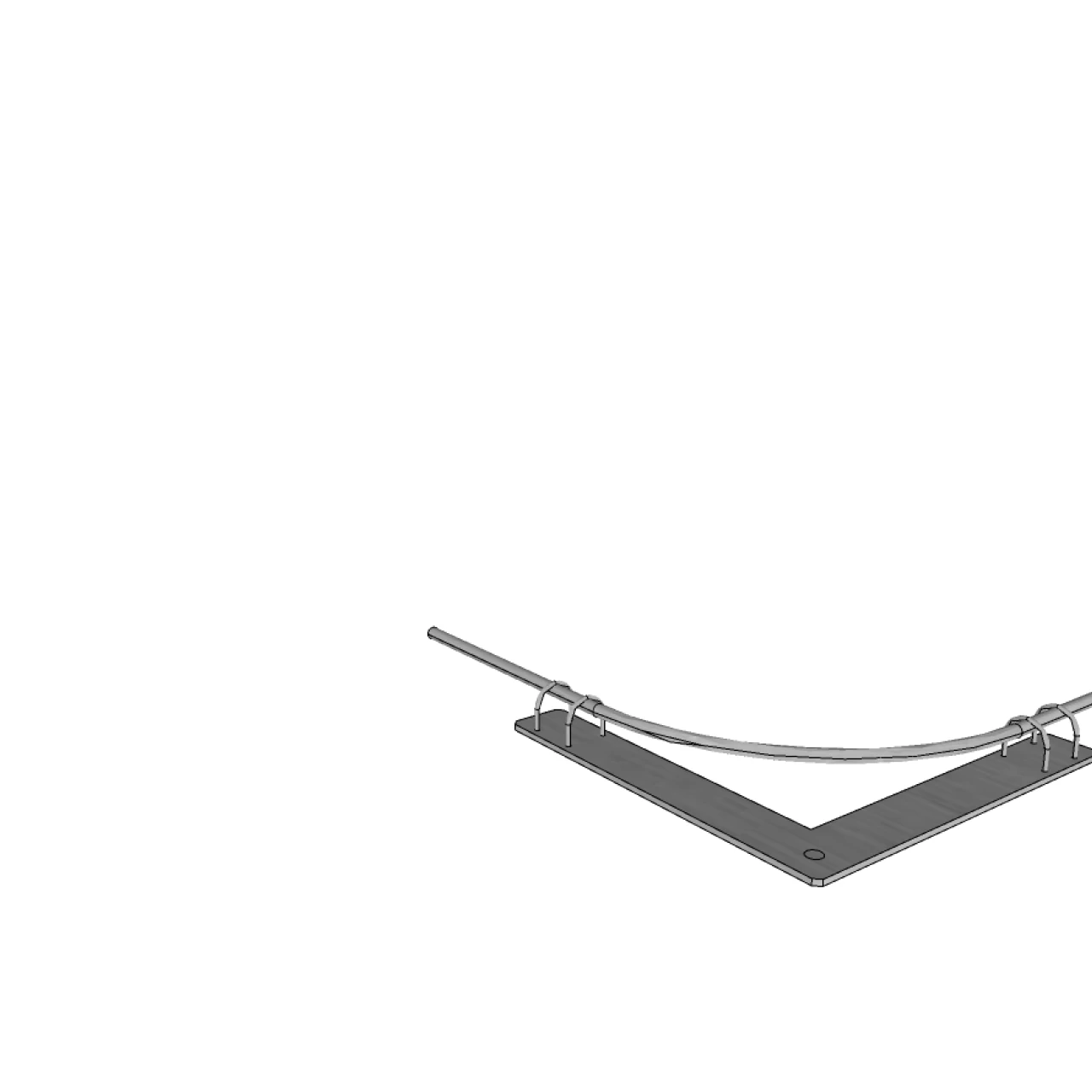 3D tekening van bocht onderdeel