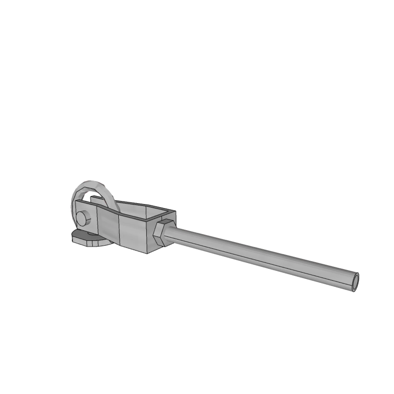 3D tekening van component eind