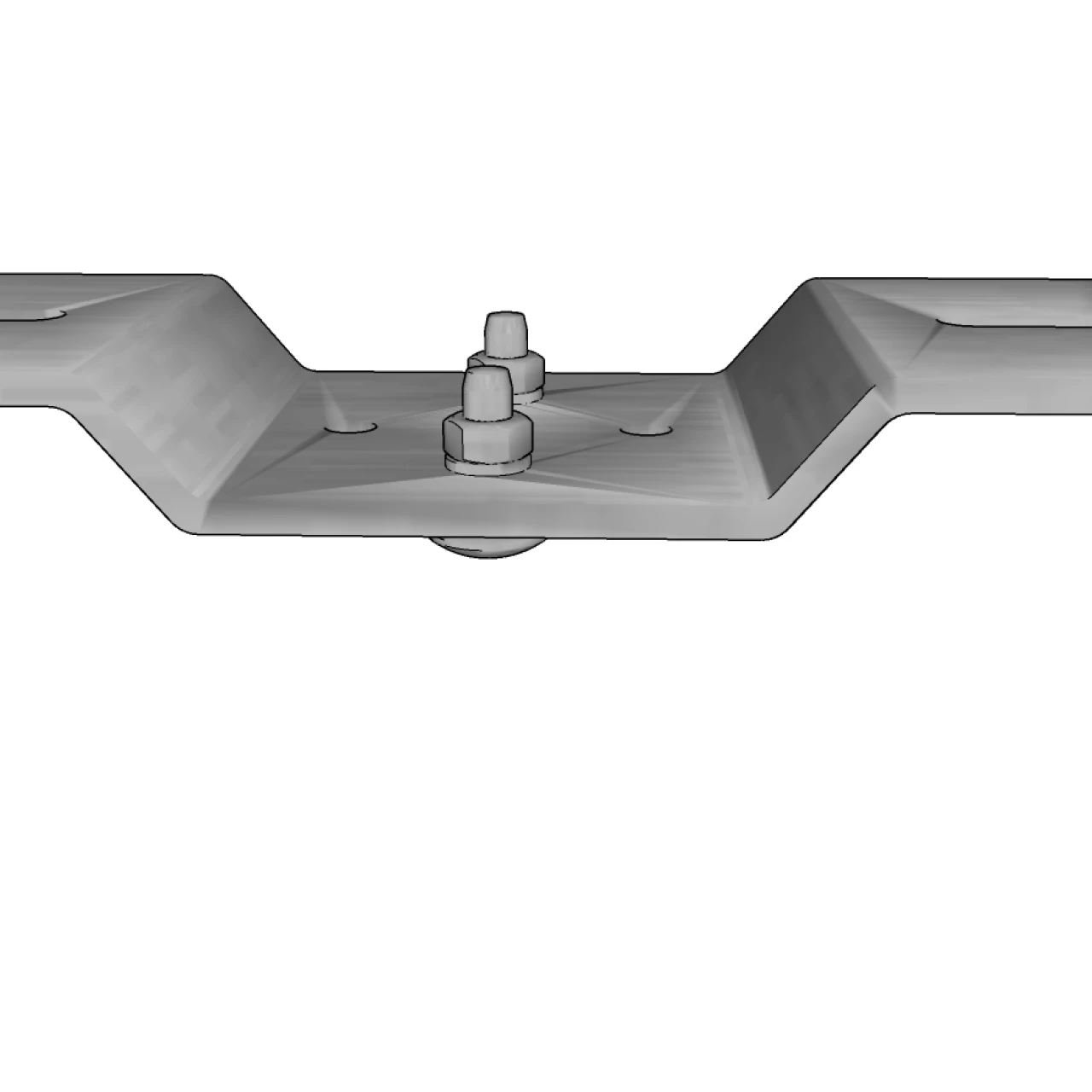 3D tekening van Safeaccess plafond beugel
