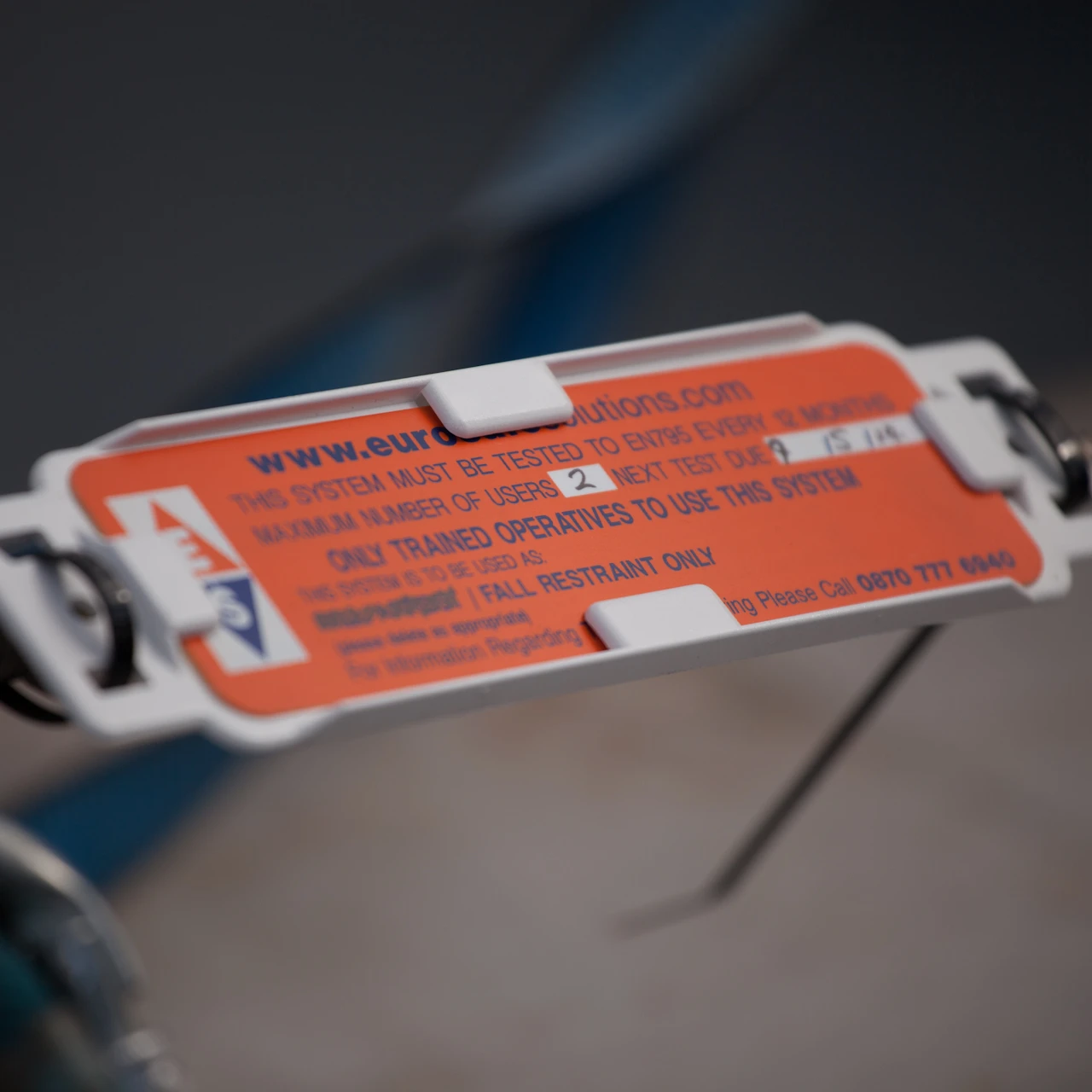 Inspection & Maintenance Tag