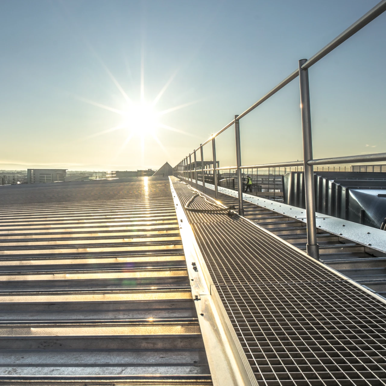 Roof Walkway Testing - Grillage Walkway