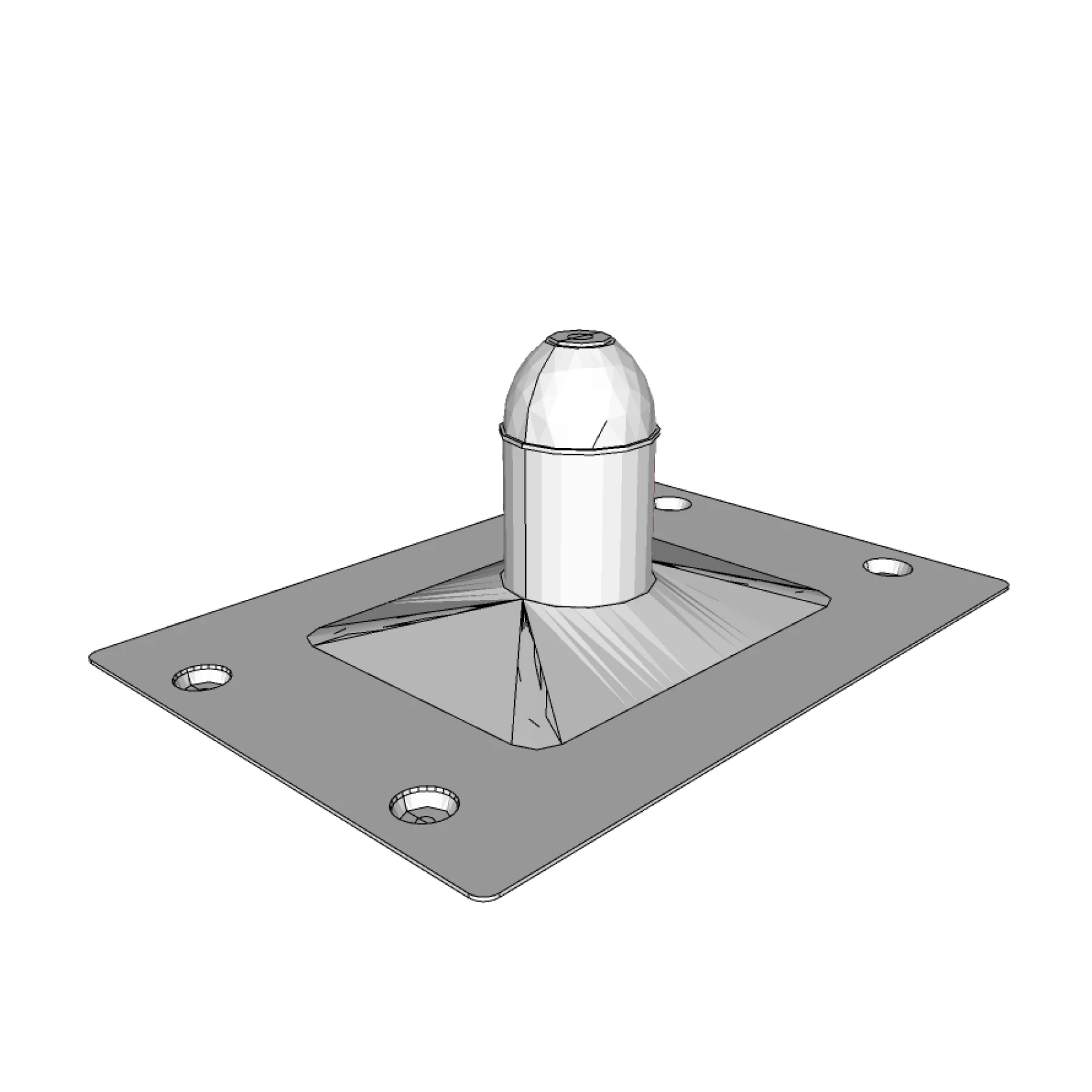 3D tekening van standaard ankerpunt