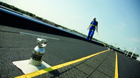 Kabelsysteem met ankerpunten - valbeveiliging